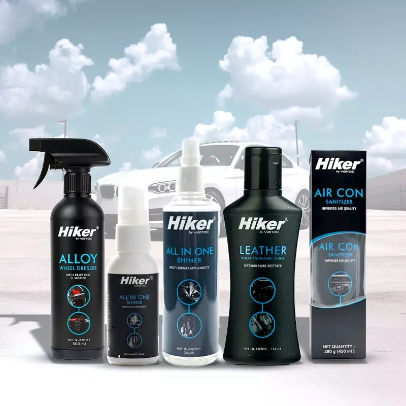 Hiker by Varroc Alloy Wheel Dresser 500 ml Removes Dirt, Grime, and Watermarks and Restores Shine on Tire Alloy Rim