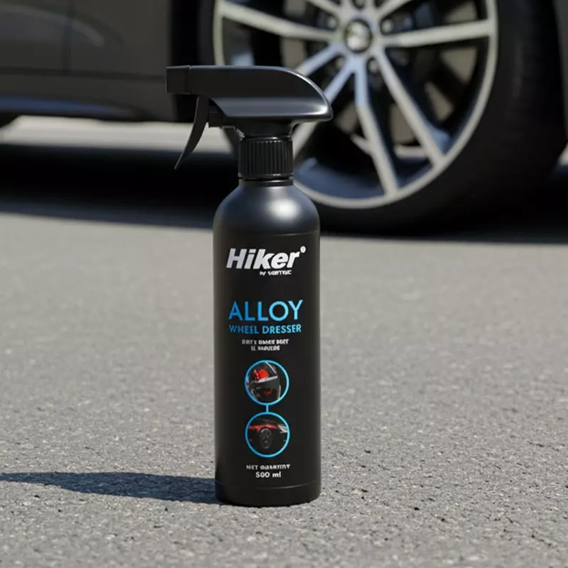 Hiker by Varroc Alloy Wheel Dresser 500 ml Removes Dirt, Grime, and Watermarks and Restores Shine on Tire Alloy Rim