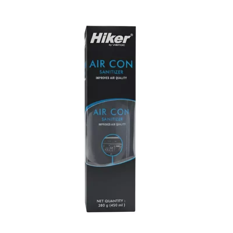 Hiker by Varroc Air Con Sanitizer Spray 450 ml Removes Dust, Neutralises Odour, Antibacterial, Improves Air Quality, Easy Application