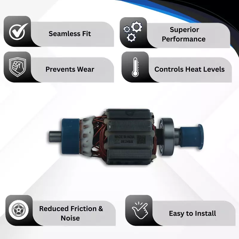 Varroc Armature Assembly Auto4 Carbon Kit Superior Performance, Prevents Wear, Controls Heat Levels