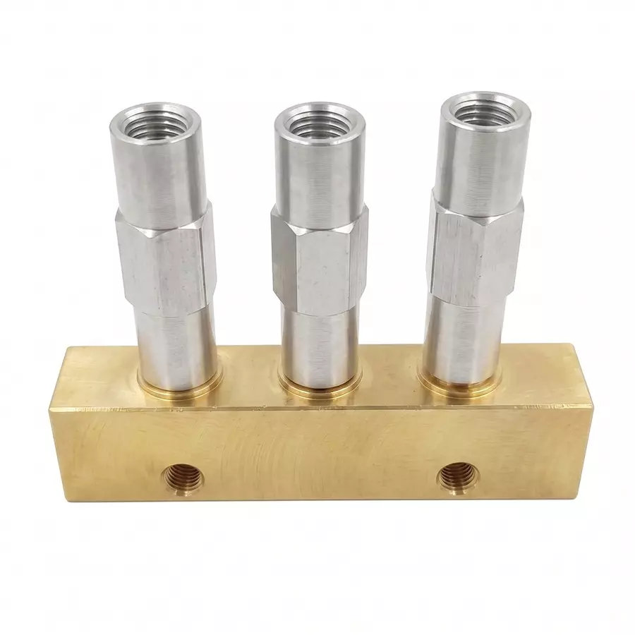 Oil Drop Metering Cartridges Mild Steel D2 Size with Manifolds for Industrial Machinery Lubrication