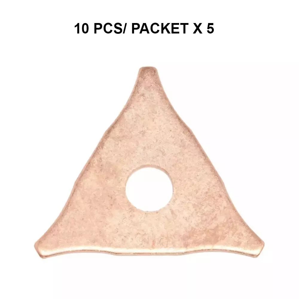 age-tech-dent-pullar-washer-triangle-shape-copper-coating-stainless-steel-for-industrial-mechanical-maintenance-10-pcs-per-packet-pack-of-5