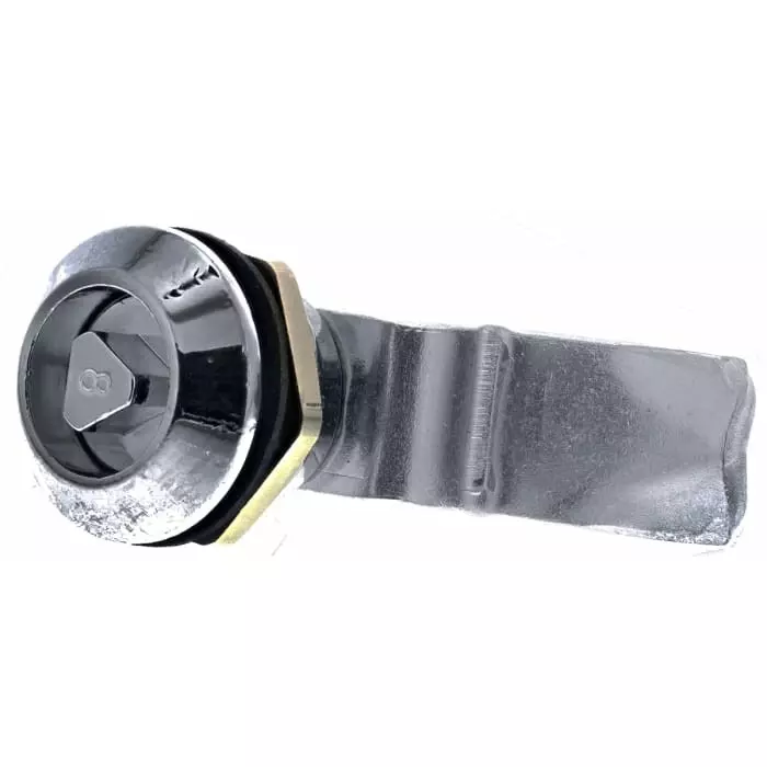 Euro-Locks Spanner Key Lock 25.6 mm Panel to Tongue Depth, 23 mm Panel Cutout Diameter, IP65, F185-02-2