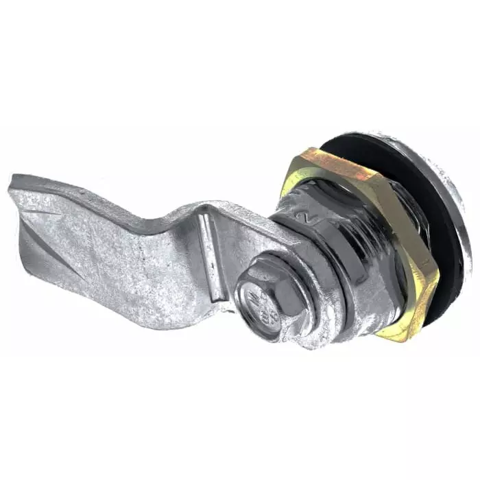 Euro-Locks Spanner Key Lock 25.6 mm Panel to Tongue Depth, 23 mm Panel Cutout Diameter, IP65, F185-02-2