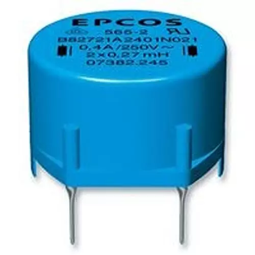 EPCOS COMMON MODE CHOKE, RING CORE, DOUBLE, 10MH, 0.7A, B82721A2701N020