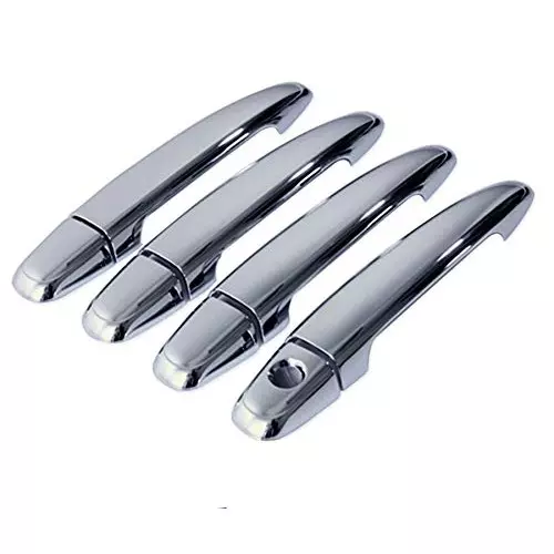Auto Pearl Door Handle Latch Cover Chrome Finish Compatible For Tata Tiago 2019 (Set of 4)