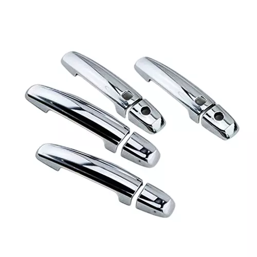 Auto Pearl Door Handle Latch Cover Chrome Finish Compatible For Maruti Suzuki S Cross (Set of 4)