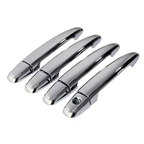 Auto Pearl Door Handle Latch Cover Chrome Finish Compatible For Tata Sumo (Set of 4)