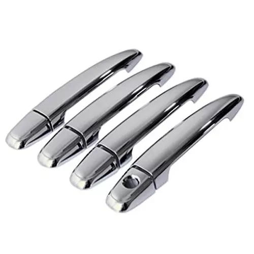 Auto Pearl Door Handle Latch Cover Chrome Finish Compatible For Maruti Suzuki Ritz (Set of 4)