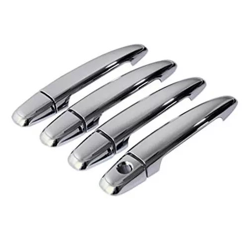 Auto Pearl Door Handle Latch Cover Chrome Finish Compatible For Mahindra Quanto (Set of 4)