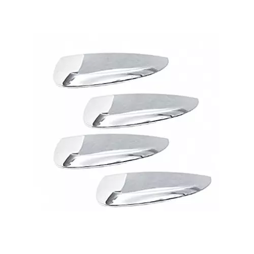 Auto Pearl Door Handle Latch Cover Chrome Finish Compatible For Toyota Etios (Set of 4)
