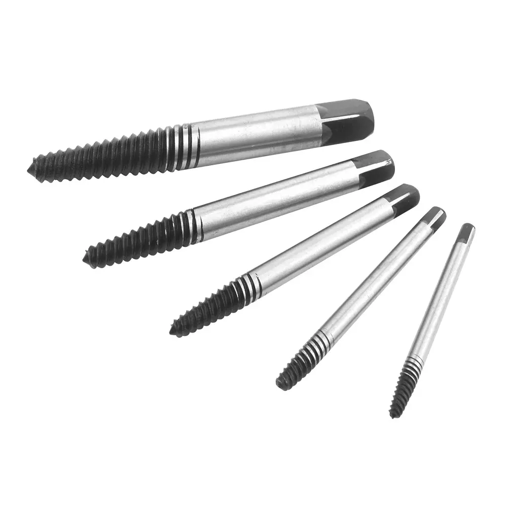 MULTICOMP PRO Screw Extractor Set 1/8, 1/4, 5/16, 7/16, 9/16 Extractors Kit Contents, MP-SES05