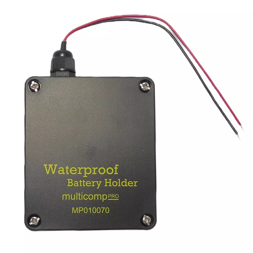 MULTICOMP PRO Battery Holder AA Sizes Accepted 4.0 No. of Batteries Screw Mount, MP010070