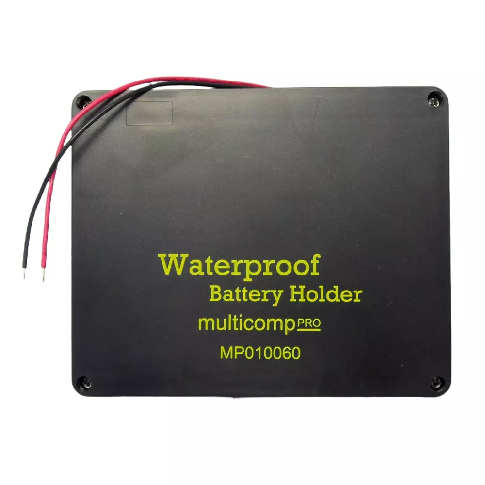 MULTICOMP PRO Battery Holder D Sizes Accepted 3.0 No. of Batteries Screw Mount, MP010060