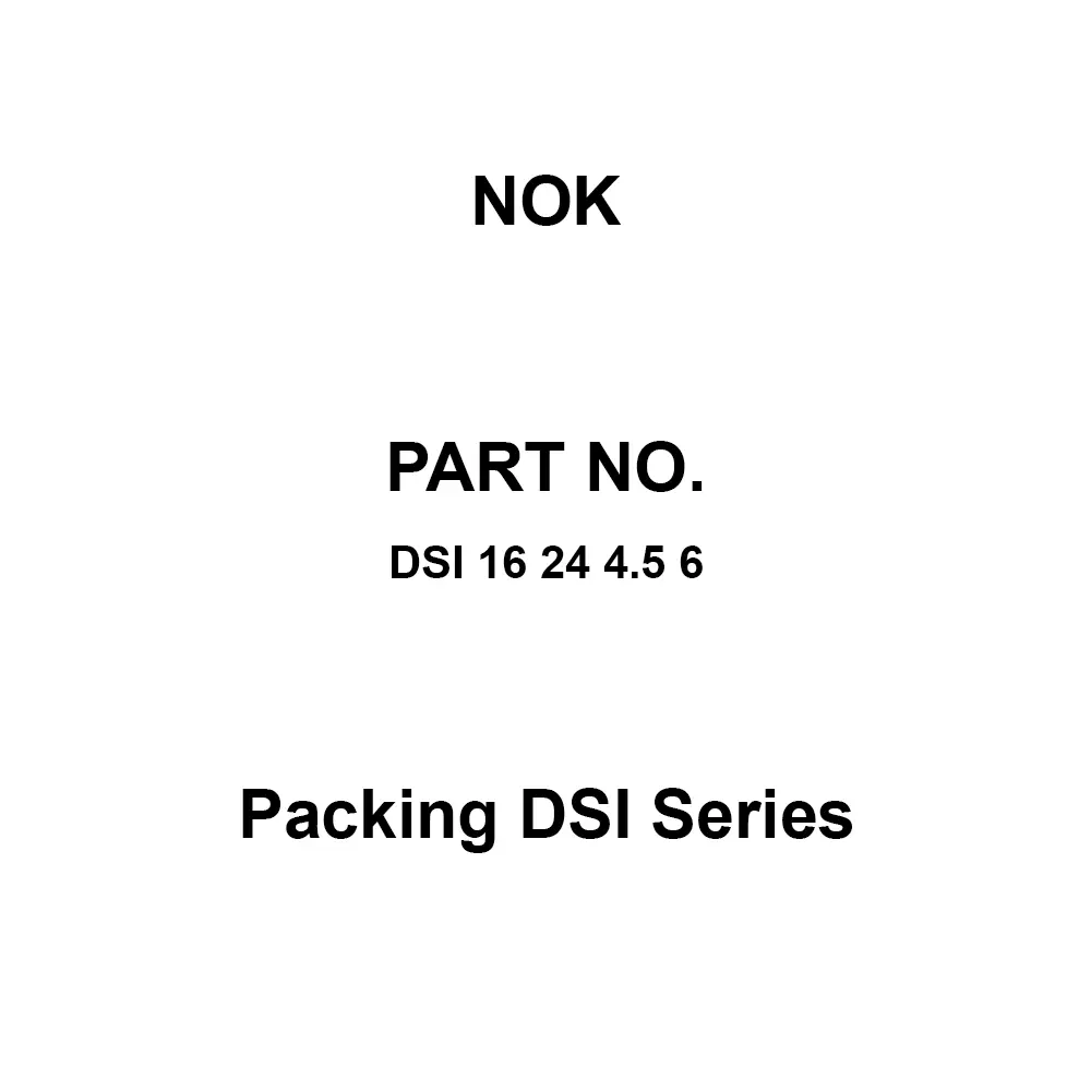 NOK Packing DSI Series 16x24 mm Diameter, DSI 16 24 4.5 6