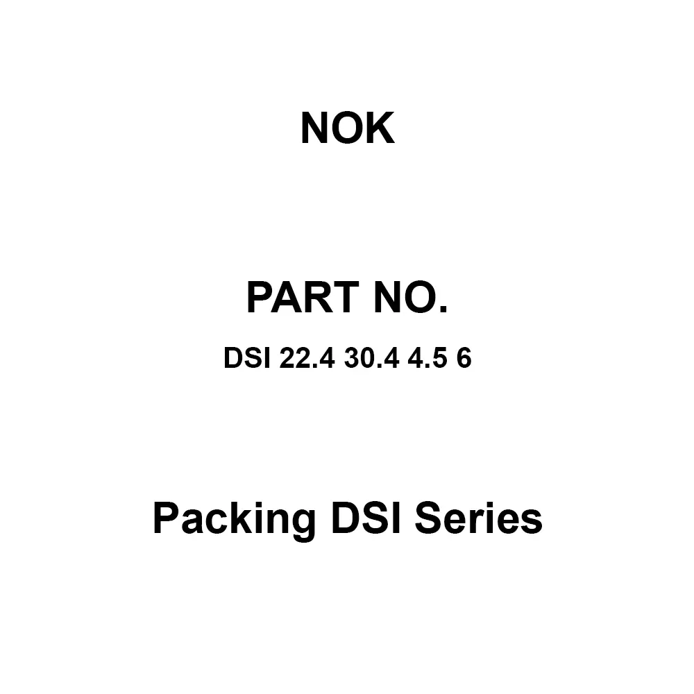 NOK Packing DSI Series 22.4x30.4 mm Diameter, DSI 22.4 30.4 4.5 6