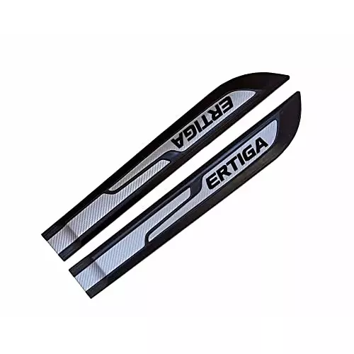 Auto Pearl Car Door Side Beading Moulding ‎Black & Silver Compatible For Maruti Suzuki Ertiga (Set of 4 Pcs)