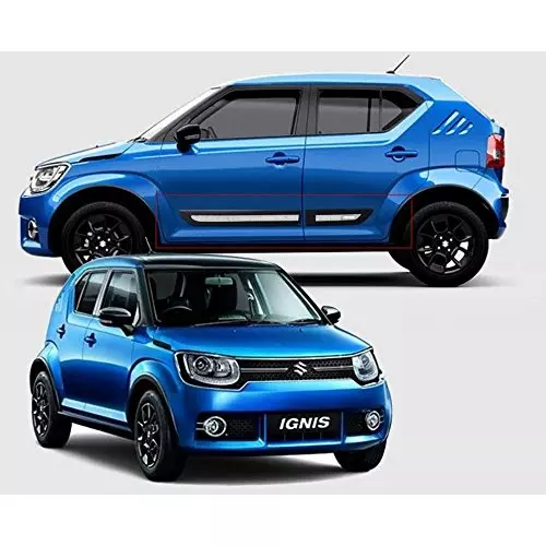 Auto Pearl Car Side Beading Compatible For Maruti Suzuki Ignis (Set of 2)