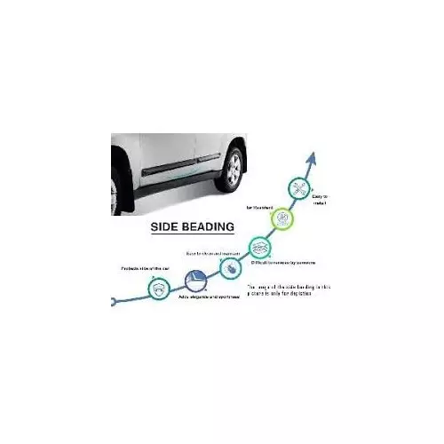 Auto Pearl Door Beading Compatible For Volkswagen Polo (Set of 4)
