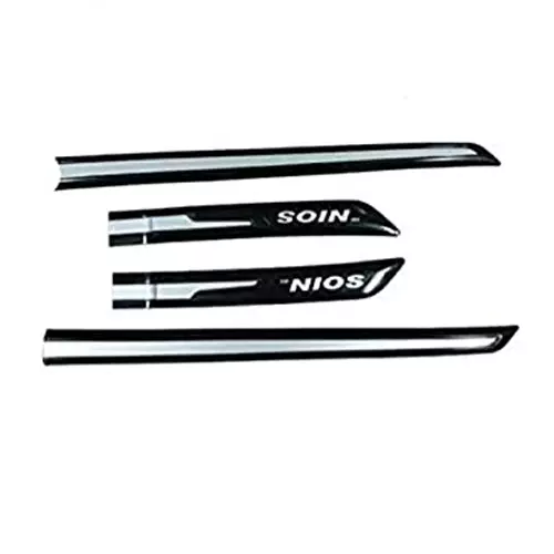 Auto Pearl Car Door Side Beading Compatible For Hyundai Grand I10 Nios 2019 To 2020 (Set of 4)