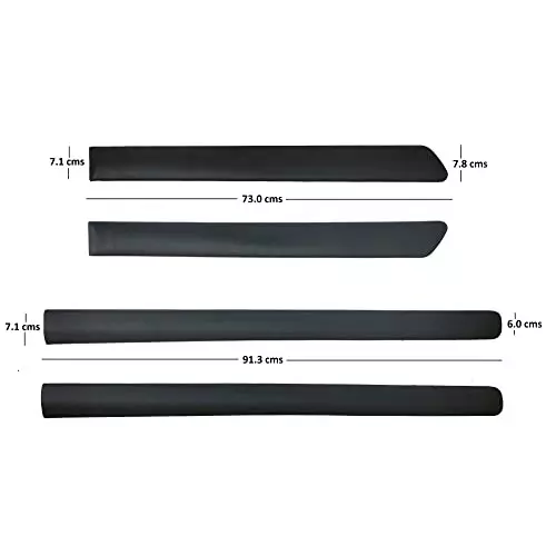 Auto Pearl Side Protective Beading Compatible For Hyundai Santro Xing (Set of 4)