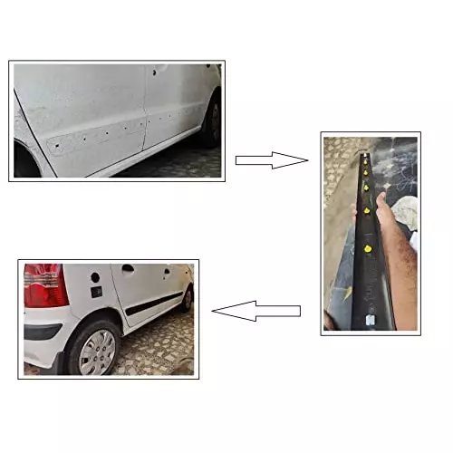 Auto Pearl Side Protective Beading Compatible For Hyundai Santro Xing (Set of 4)