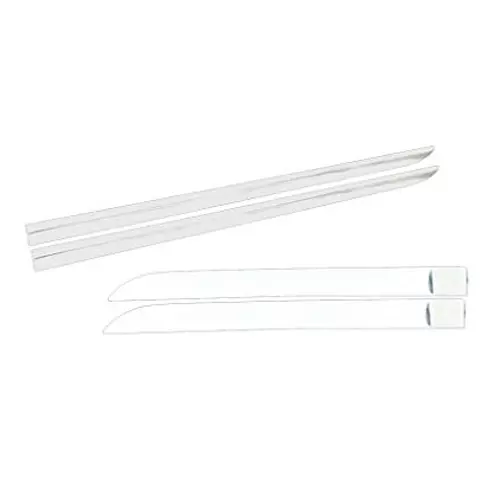 Auto Pearl OE Type Car Side Beading Chrome Silver Finish Compatible For Hyundai Eon, SideBeading_Chrome_Eon
