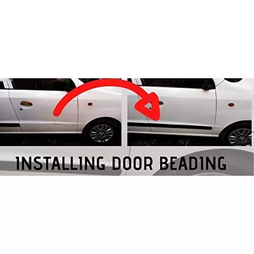 Auto Pearl Door Beading Compatible For Honda Amaze 2018 Onwords (Set of 4)