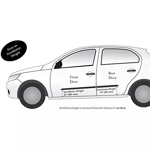 Auto Pearl Door Beading Compatible For Honda Amaze 2018 Onwords (Set of 4)
