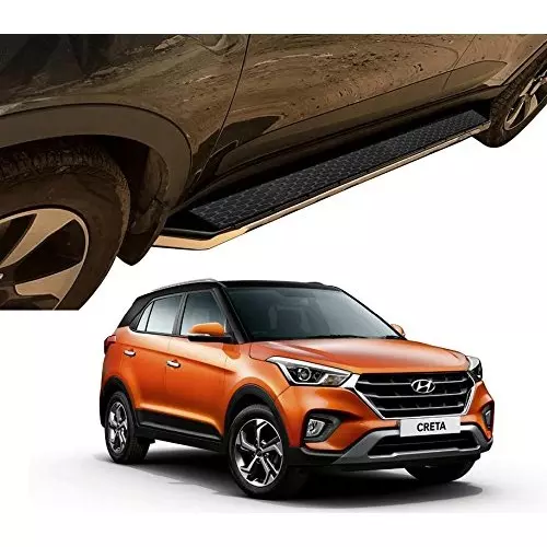 Auto Pearl Smart Side Stylo Guard Footsteps Compatible For Hyundai Creta 2018