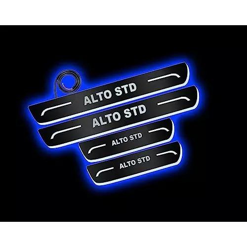 auto-pearl-car-door-foot-step-led-sillscuff-plates-mirror-finish-black-compatible-for-maruti-suzuki-alto-std-2000-2012-ledblklplate_blk_altostd2000_12-set-of-4