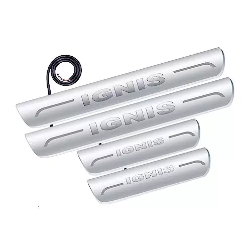 auto-pearl-car-door-foot-step-led-sillscuff-plates-mirror-finish-silver-compatible-for-maruti-suzuki-ignis-2017-2019-ledsillplate_sil_ignis2017_19-set-of-4
