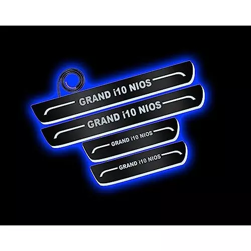 auto-pearl-car-door-foot-step-led-sillscuff-plates-mirror-finish-black-compatible-for-hyundai-grand-i10-nios-ledblklplate_blk_grandi10nios-set-of-4