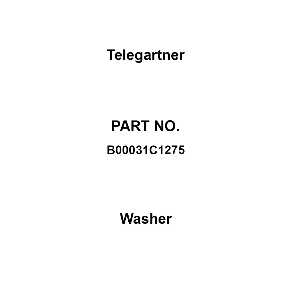 Telegartner Washer (Screw Lock Gender) Male Contact Gender, B00031C1275 (Pack of 10)