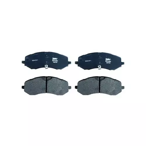 Valeo Brake Pad Set Fits In Front Axle for M&M SCORPIO S11, 207489