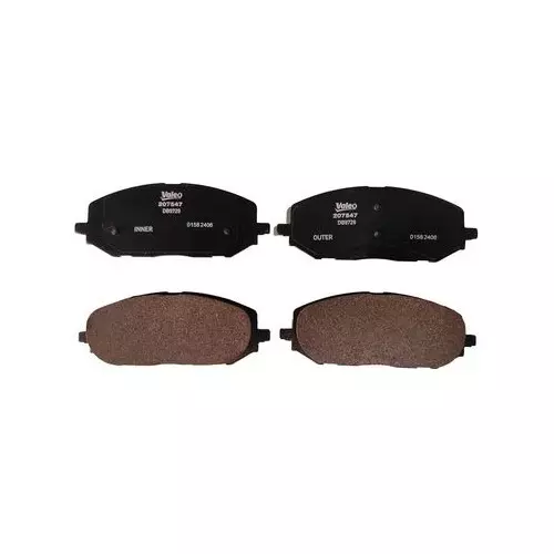 Valeo Brake Pad Set Fits In Front Axle for SKODA KUSHAQ/SLAVIA/, 207547