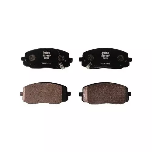 Valeo Brake Pad Set Fits In Front Axle for HYUNDAI I10/I20 1ST, 207477
