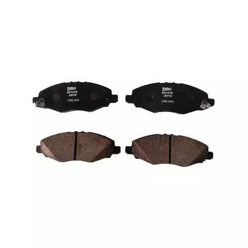 Valeo Brake Pad Set Fits In Front Axle for TOYOTA INNOVA, 207478