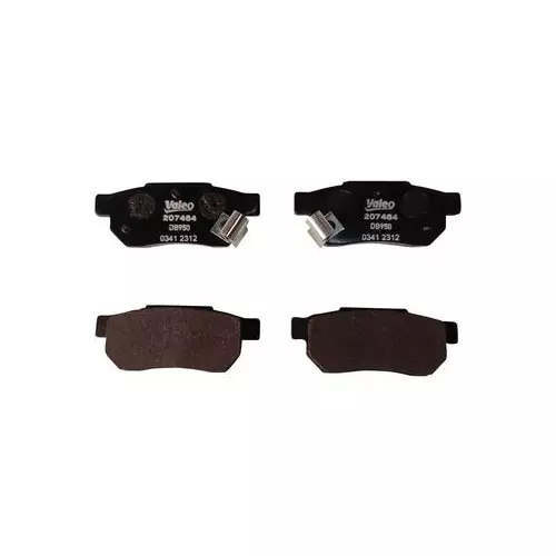 Valeo Brake Pad Set Fits In Rear Axle for HONDA CITY T4, 207464