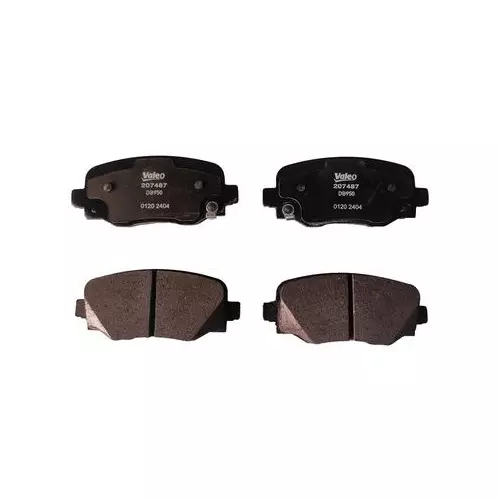 Valeo Brake Pad Set Fits In Rear Axle for JEEP COMPASS, 207487