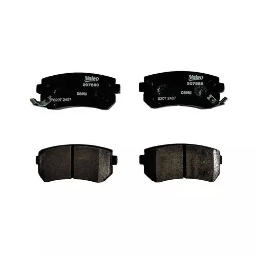Valeo Brake Pad Set Fits In Rear Axle for VERNA OLD, 207568