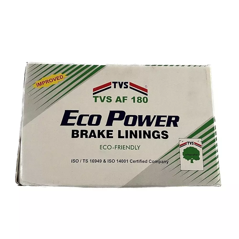 TVS Brake Lining TVS AF180 for ASHOK LEYLAND ICV-Ecomet, ASHOK LEYLAND ICV-Boss, EICHER 12-17.75T, 622881189