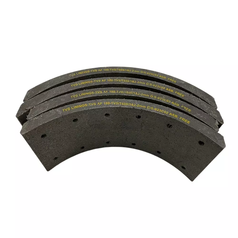 TVS Brake Lining TVS AF180 for TATA 4-7T, MAHINDRA LOADKING, 112516089