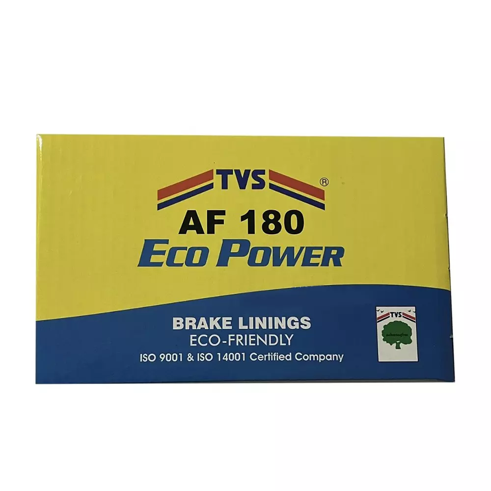 TVS Brake Lining TVS AF180 for TATA 8-18T, MAHINDRA FURIO, ASHOK LEYLAND ICV-Boss, EICHER TIPPERS 6.9-13T, SML ISUZU 7-10T, 612152189