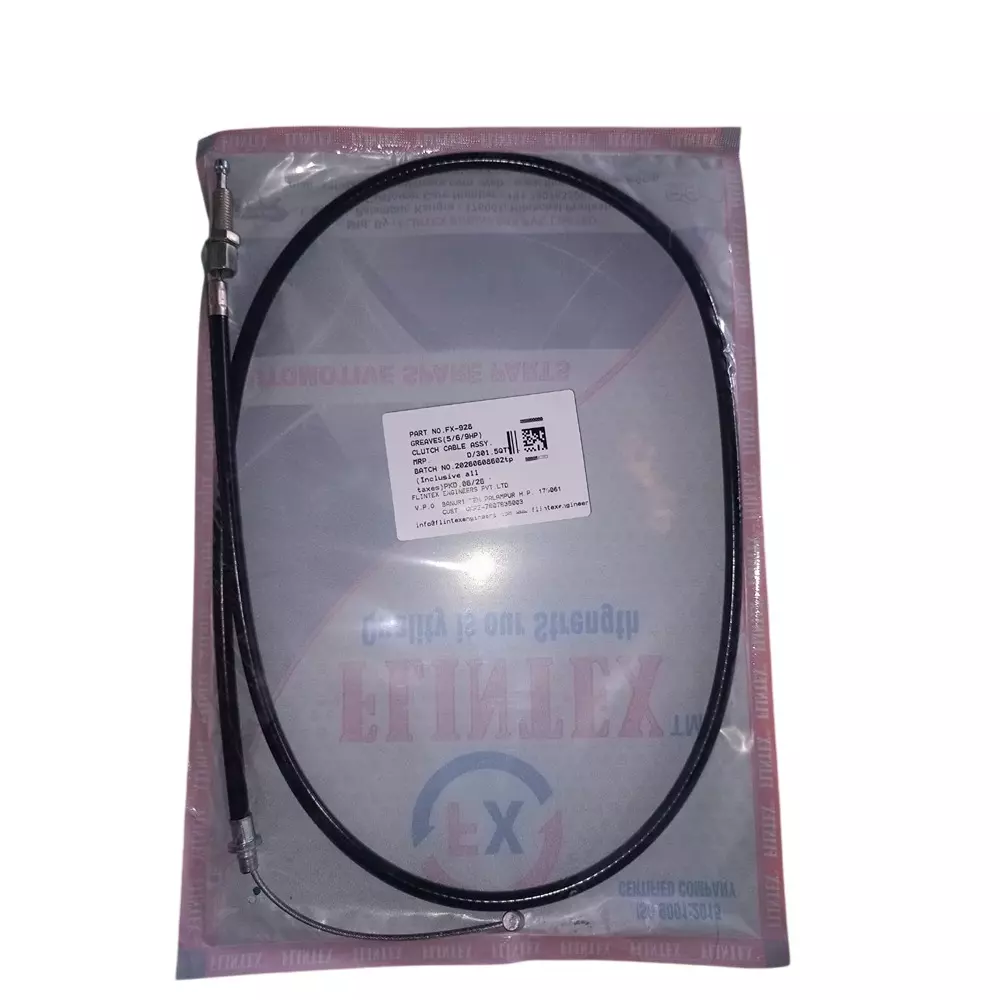 FLINTEX Clutch Cable Assembly For Greaves 5/6/9 Hp Power Weeder, FX-928
