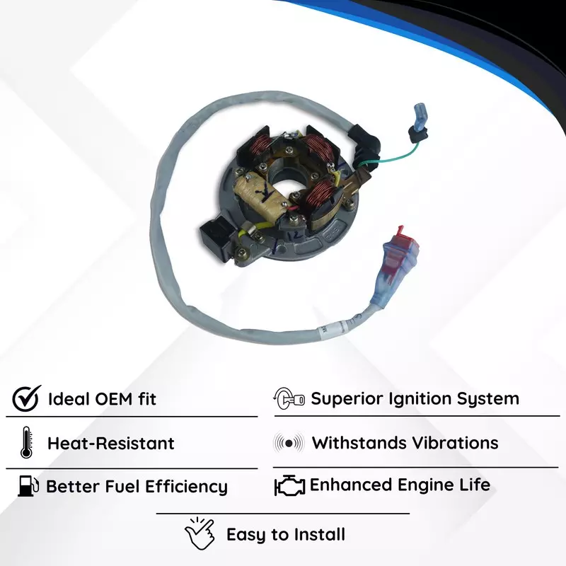 Varroc Coil Plate Assembly High-Performance Copper Winding for Bajaj Boxer C 100, MGCP-C100-DF20