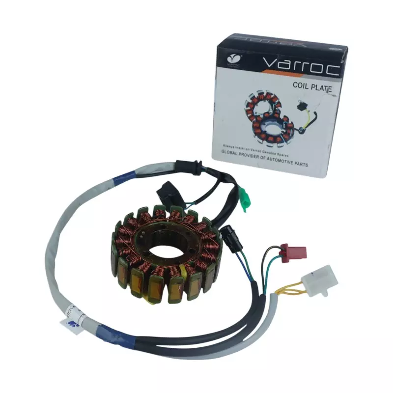 Varroc Coil Plate Assembly High-Performance Copper Winding for Bajaj Auto4 Optma Compaq, MGCP-AUTO4-AN13