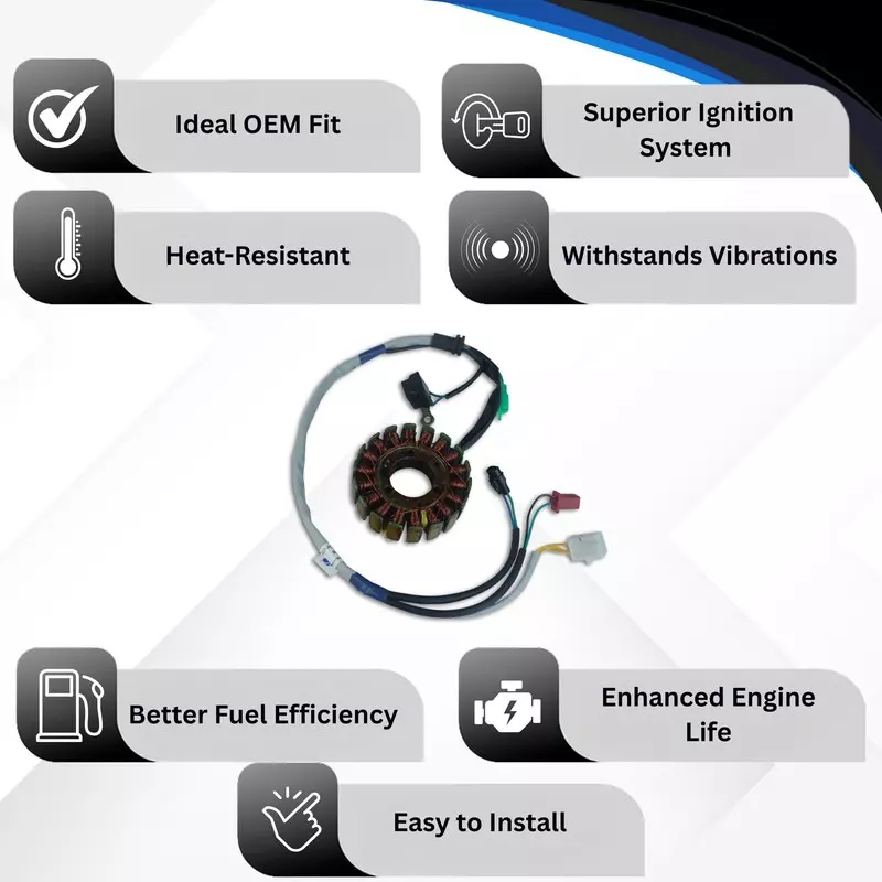 Varroc Coil Plate Assembly High-Performance Copper Winding for Bajaj Auto4 Optma Compaq, MGCP-AUTO4-AN13