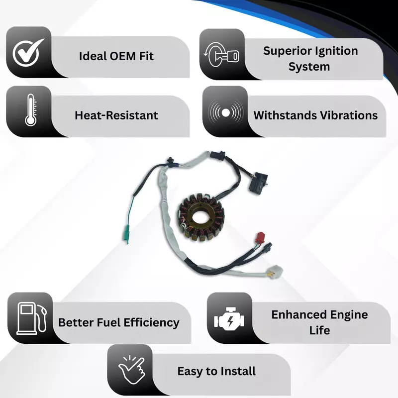 Varroc Coil Plate Assembly High-Performance Copper Winding for Bajaj Auto4 Optma Compaq Oe , MGCP-AUTO4-AN13O