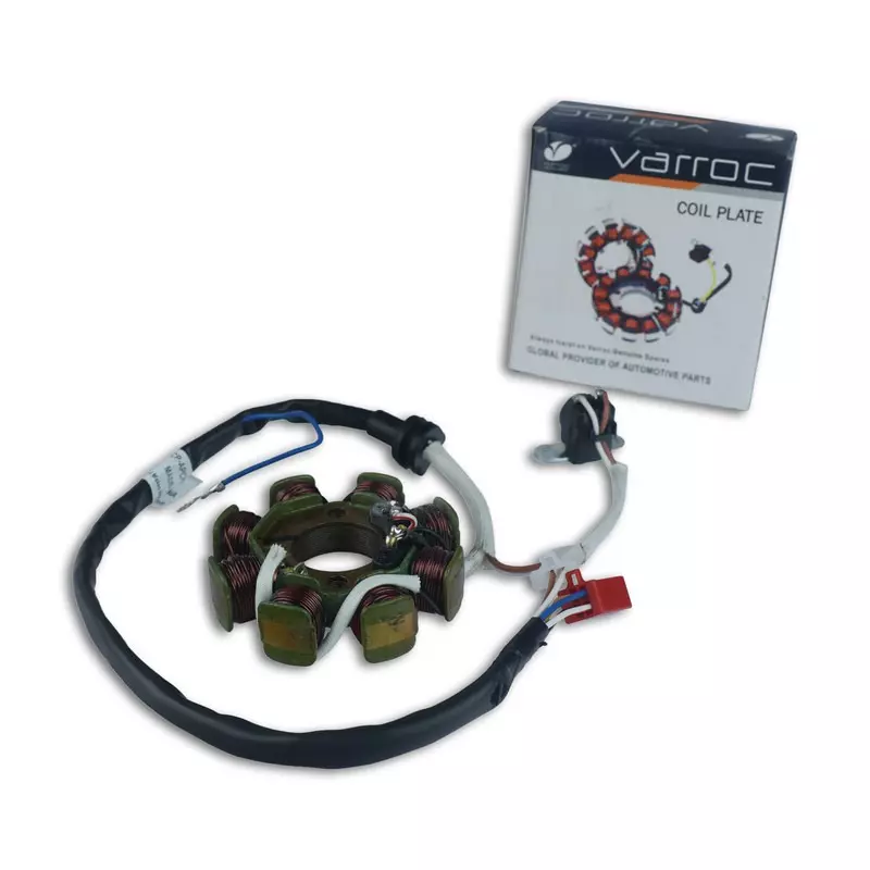 Varroc Coil Plate Assembly High-Performance Copper Winding for TVS Apache RTR 160, Apache RTR 180, MGCP-APCH-N950